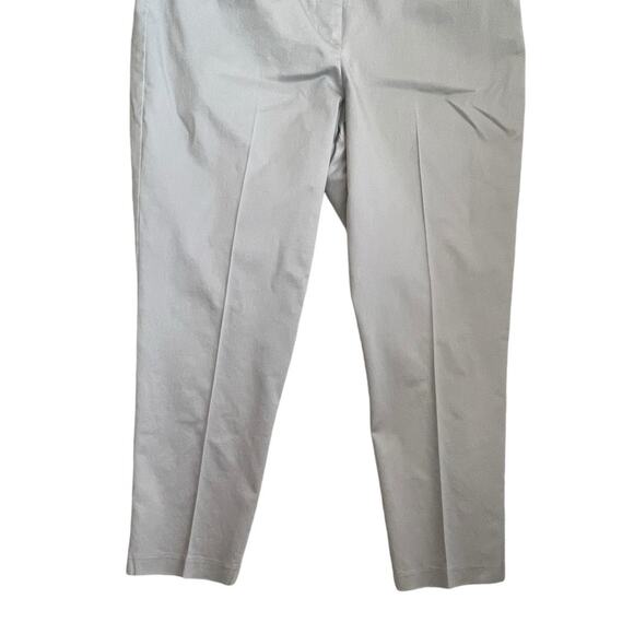 Liz Claiborne Women Emma Pants 12 Lavender Cotton Ankle Satiny Classic Dressy‎ - Picture 4 of 9